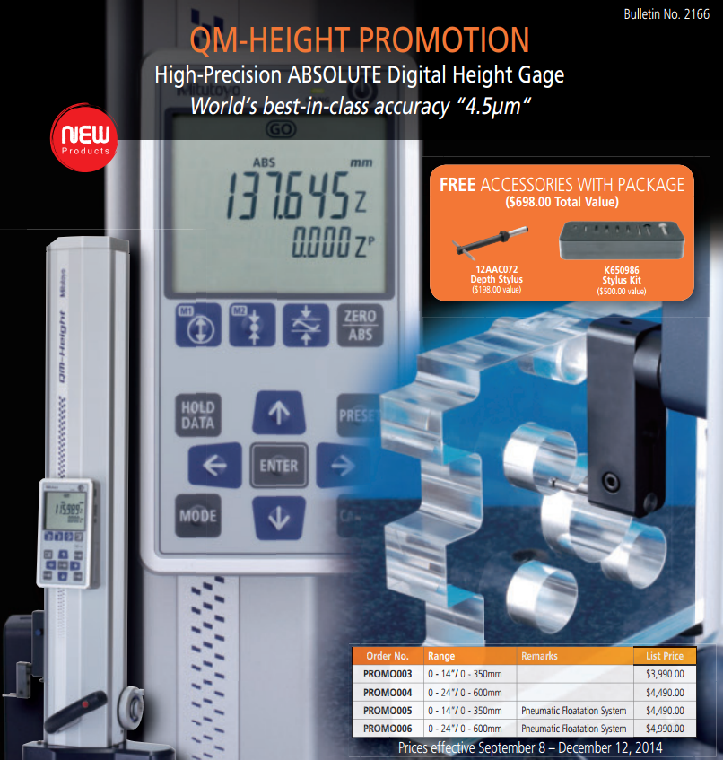 日本三豐Mitutoyo QM-Height518系列高度儀