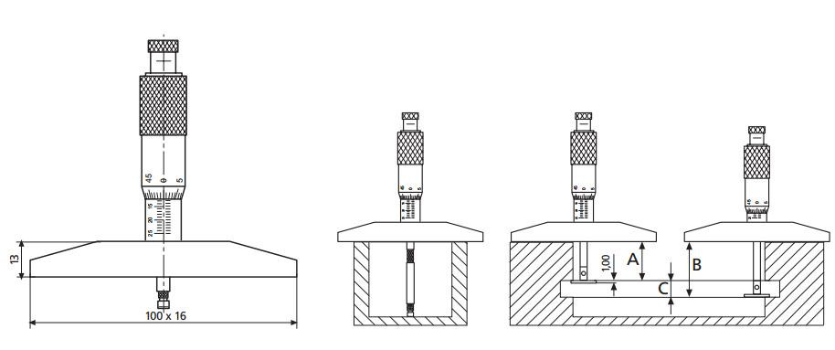 德國馬爾MICROMAR 45 T 深度千分尺